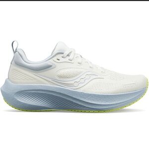 Saucony White and Gray Athletic Shoes with Breathable Mesh